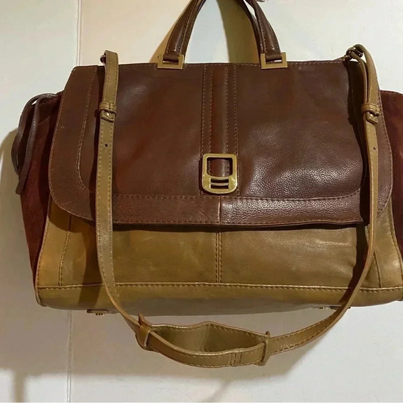 Via pepubblica plum beige leather unisex  briefcase ideas for work travel - Picture 8 of 15